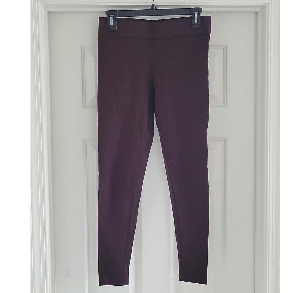 Matty M Womens Burgundy Plum High Rise Leggings Size S V5582V97CO Made in USA